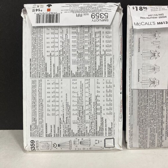 Adult Costume Sewing Patterns Lot of 3 - Picture 5 of 8